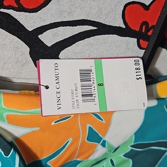 Vince Camuto Swim Floral‎ One Piece Swimsuit Size 8 NWT - Picture 3 of 6